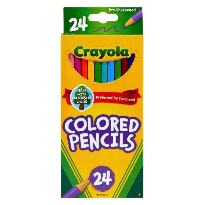 Crayola Colored Pencils, Assorted Colors, Pack of 24 008220
